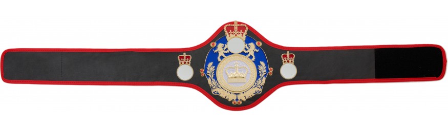 QUEENSBURY CHAMPIONSHIP BELT QUEEN/BLUE/G/WHTGEM - AVAILABLE IN 8+ COLOURS